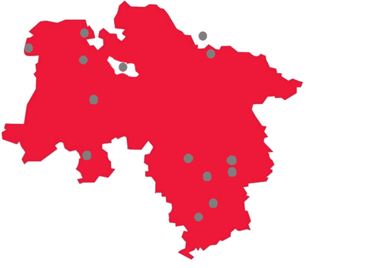 Karte des Netzwerks