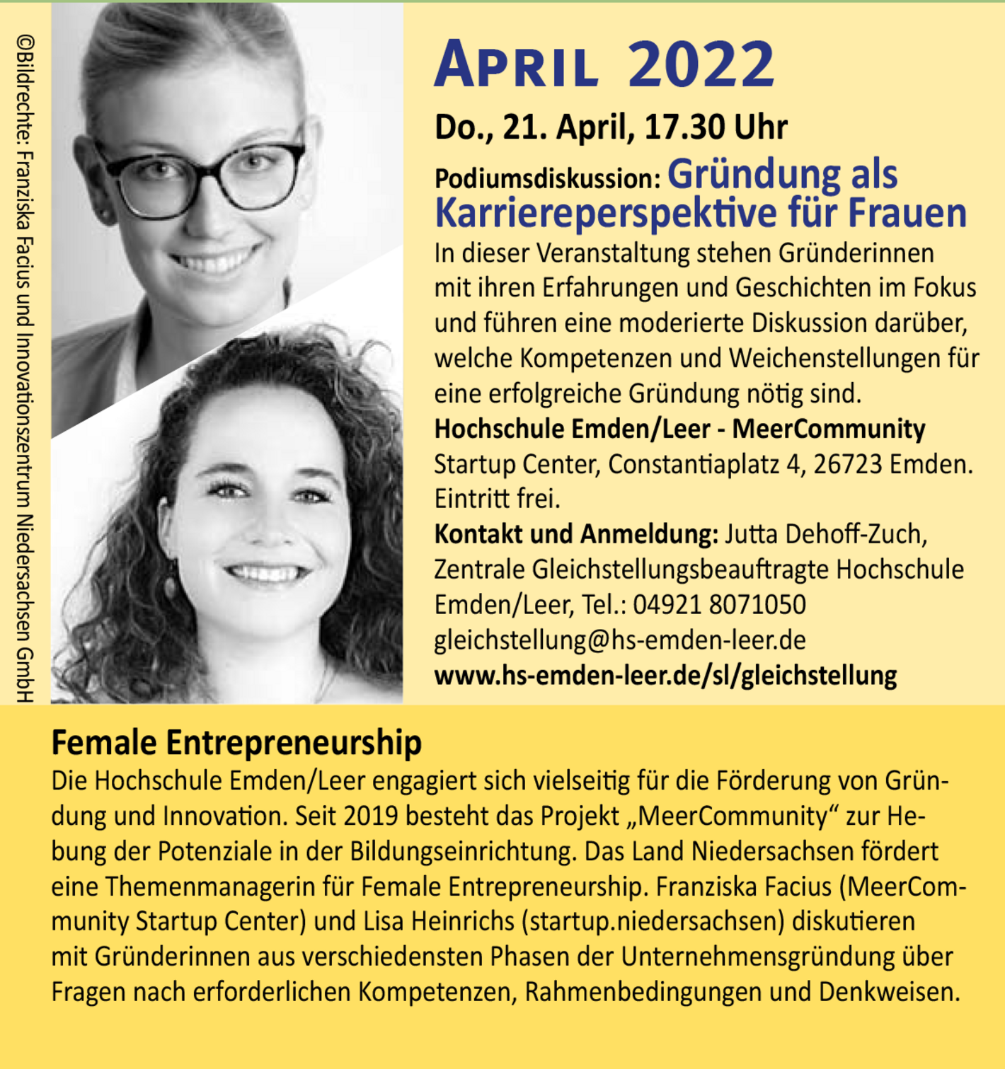 Veranstaltung Lebendiger Frauenkalender April