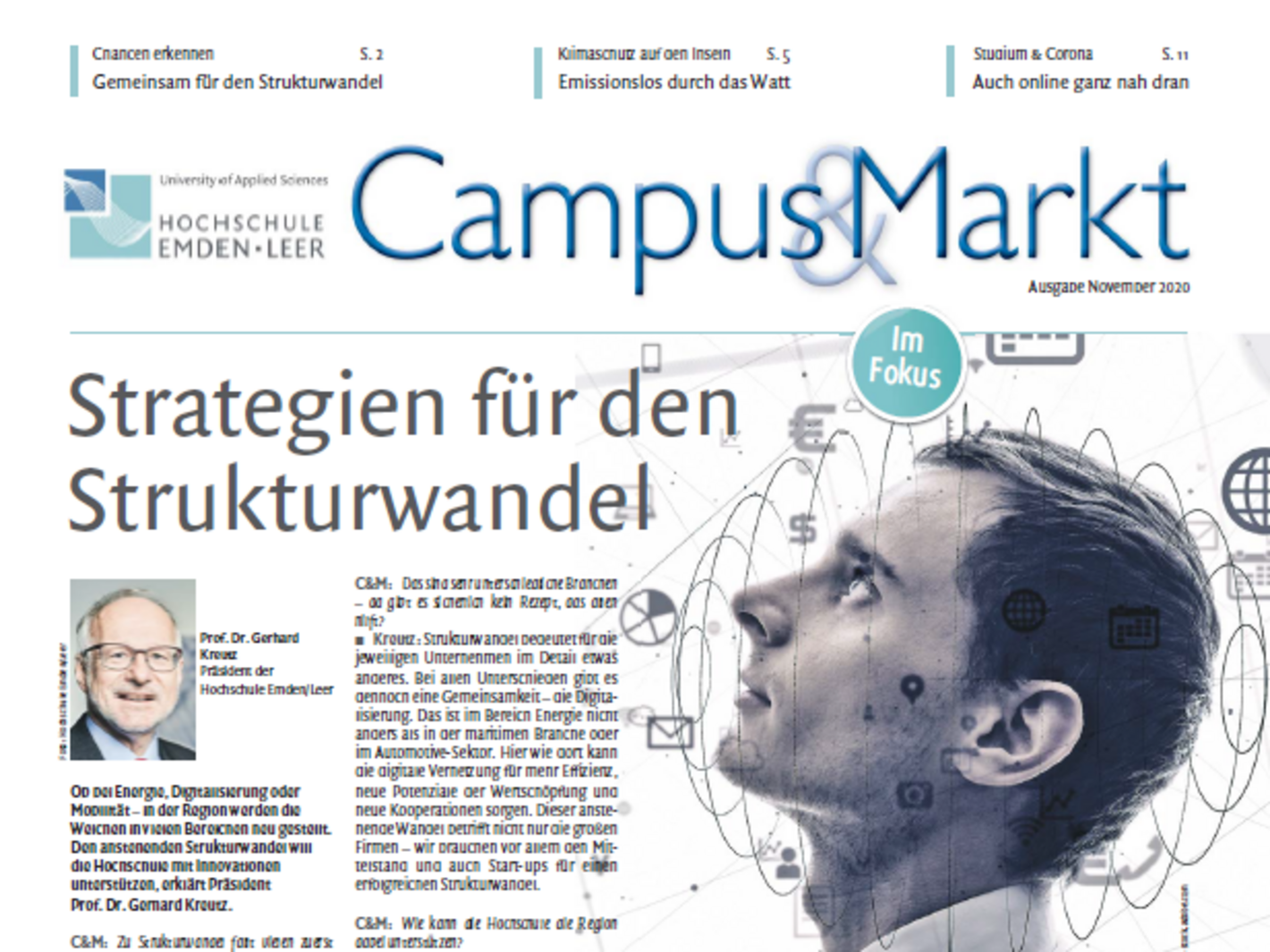 Ausgabe November 2020, Campus & Markt