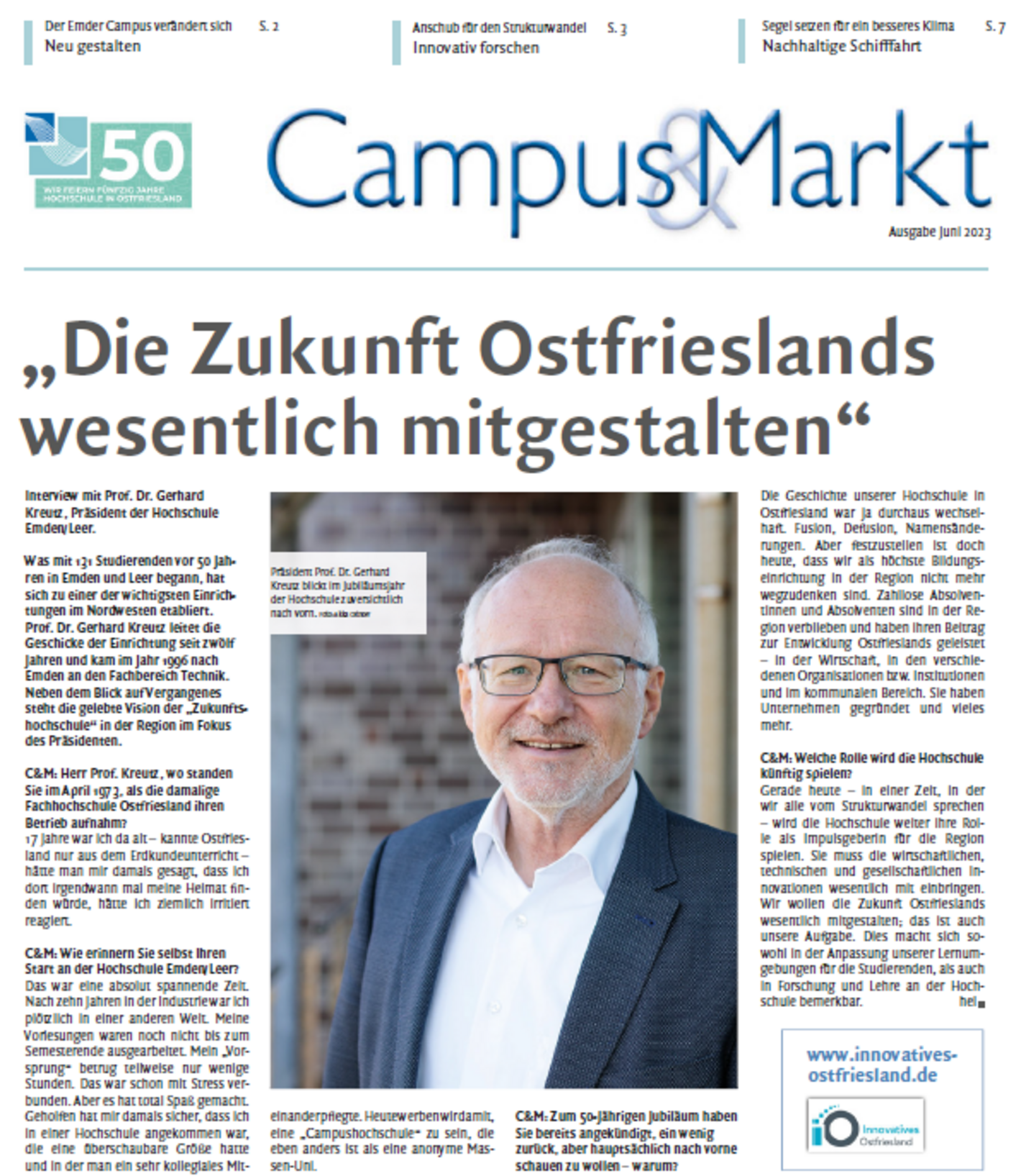 Ausgabe Juni 2023, Campus & Markt