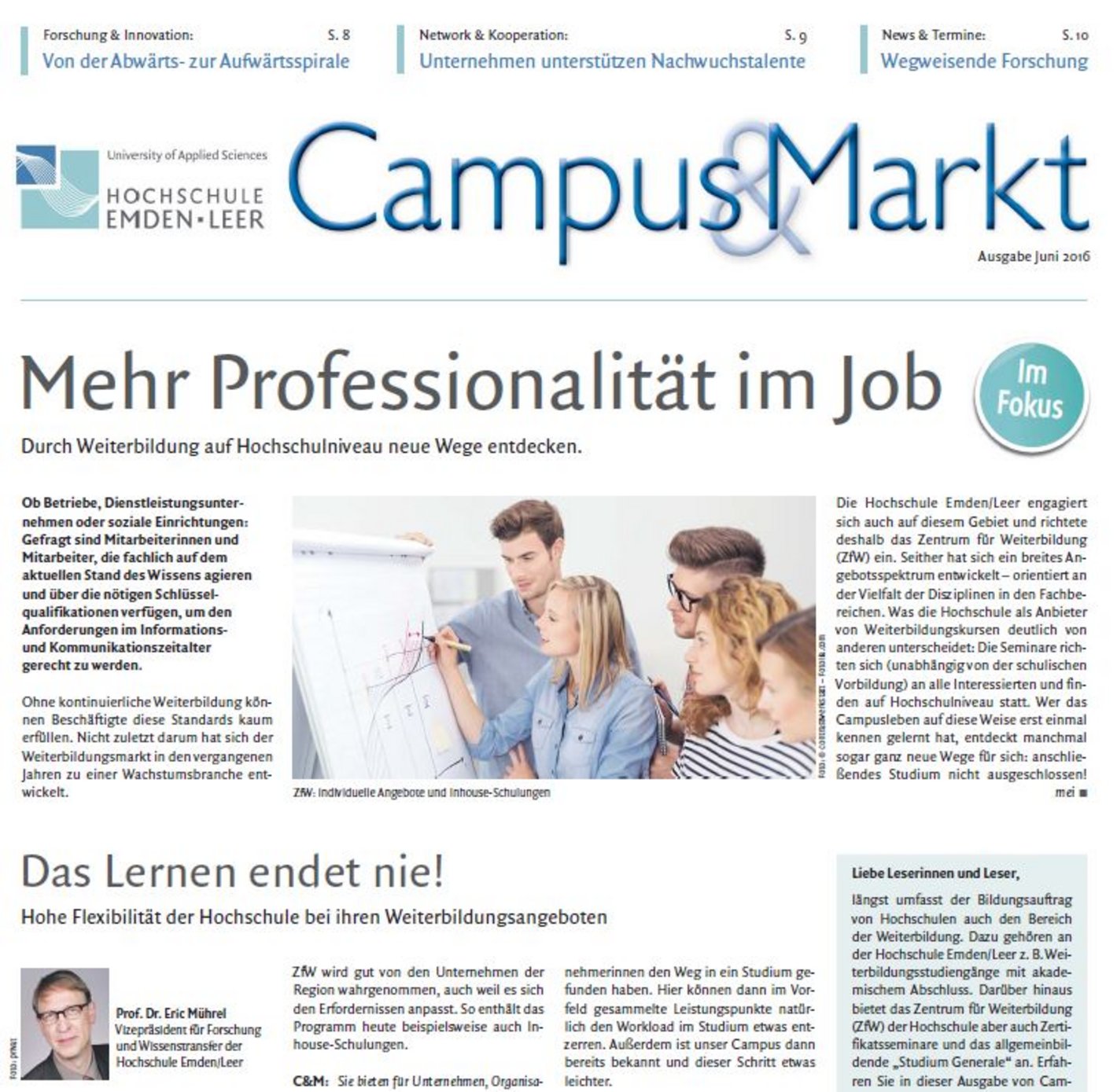 Ausgabe Juni 2017, Campus & Markt
