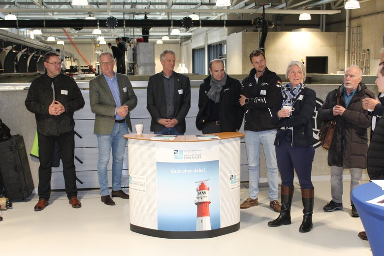 Die Teilnehmenden der Diskussionsrunde im Maritimen Technikum