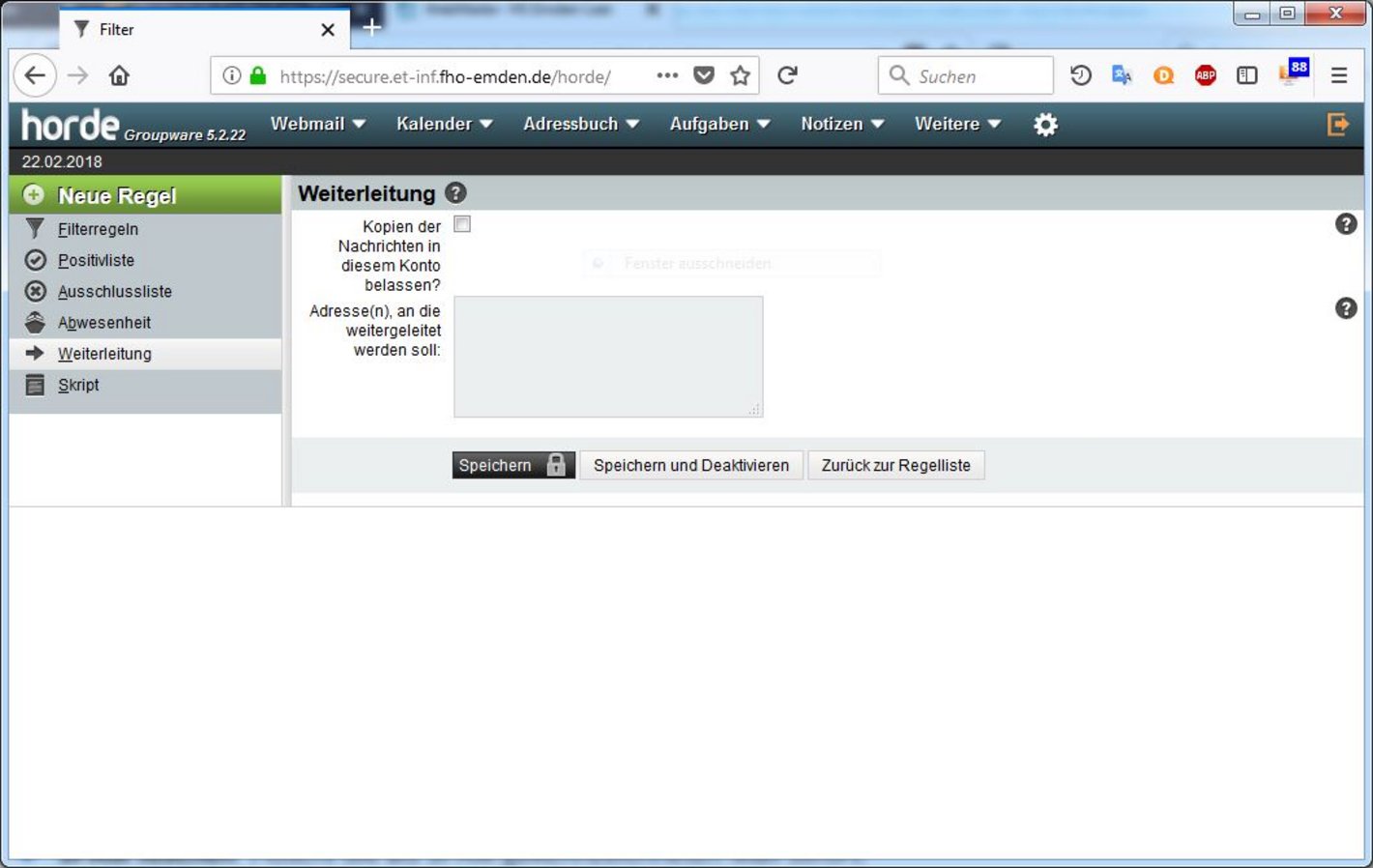 WebMailer - Forward