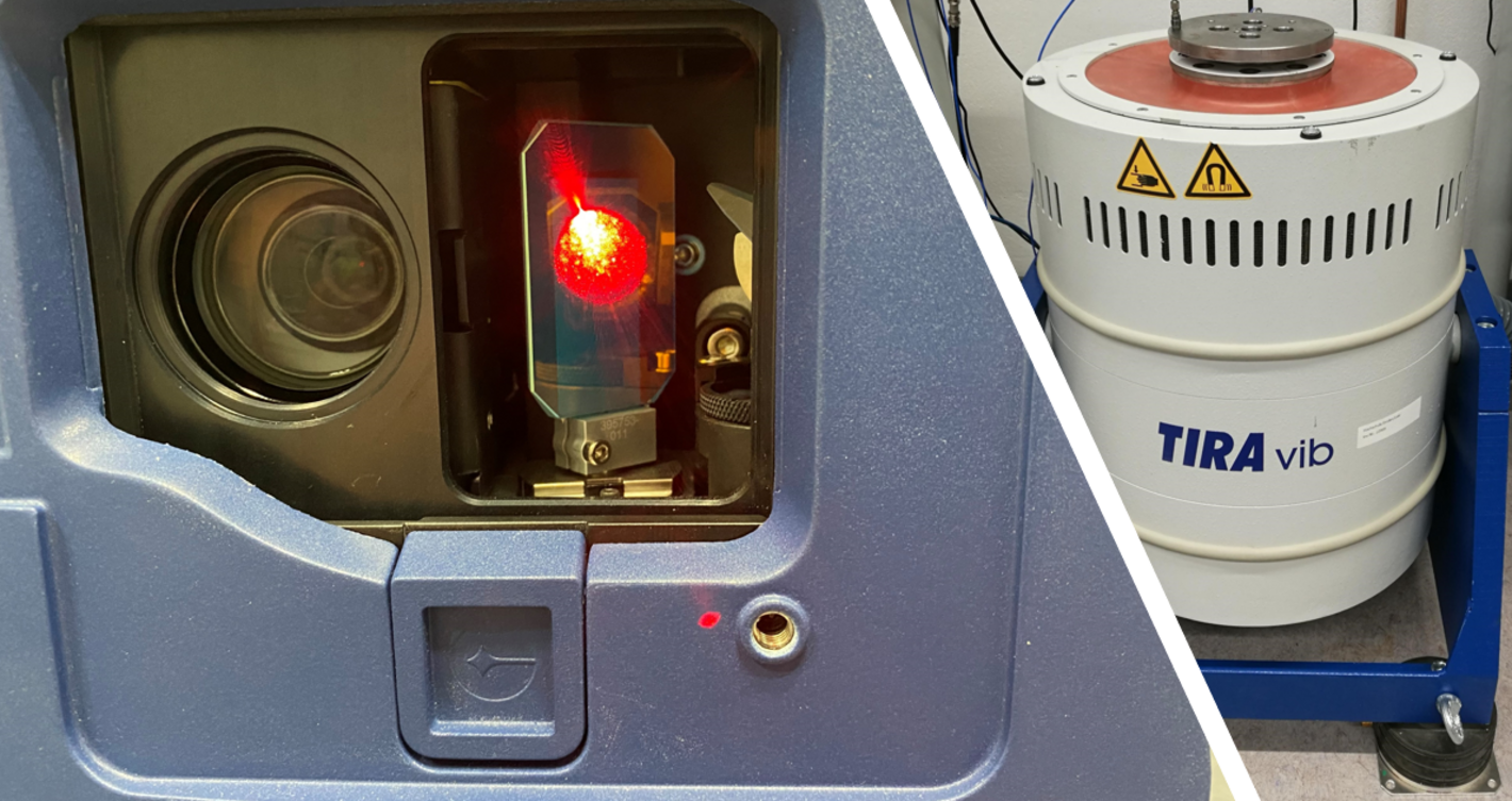 Laser, Shaker, Kamera